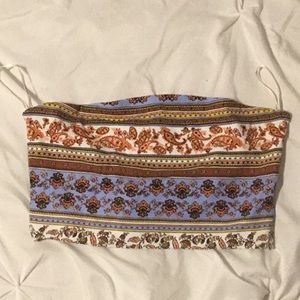 Forever 21 patterned tube top